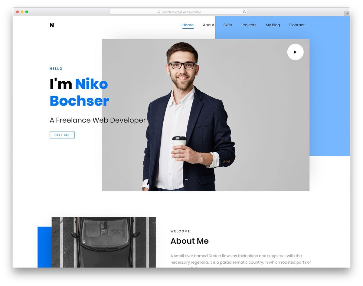 Make a Single Page Website for Freelancers & Agencies ude1085