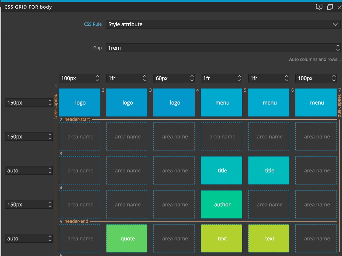 CSS Grid with Pinegrow ude1369