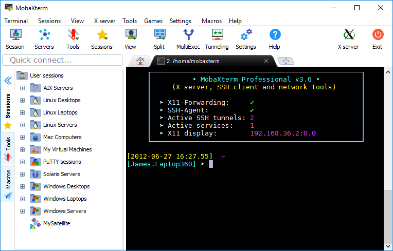 Mobaxterm Powerful tools to access Linux and Unix ude1574