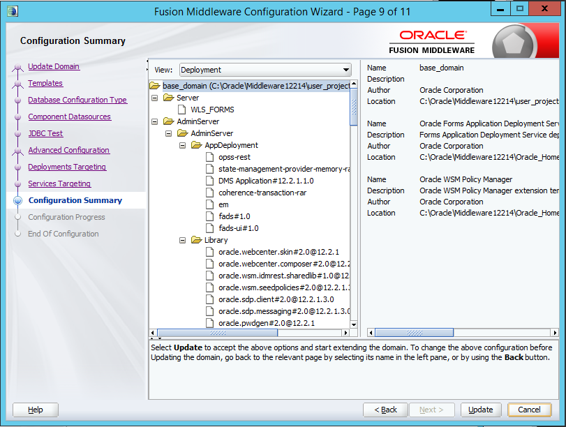 Oracle Forms 12c Complete configuration ude1640