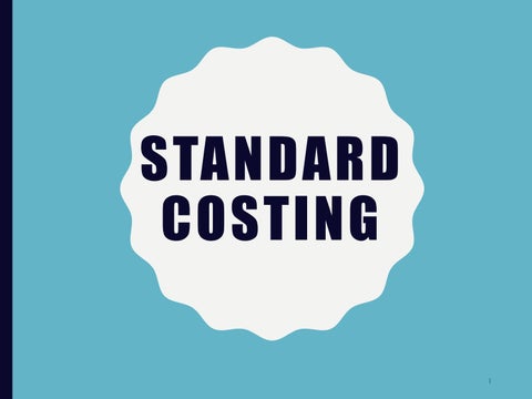 Budgeting & Standard ude21