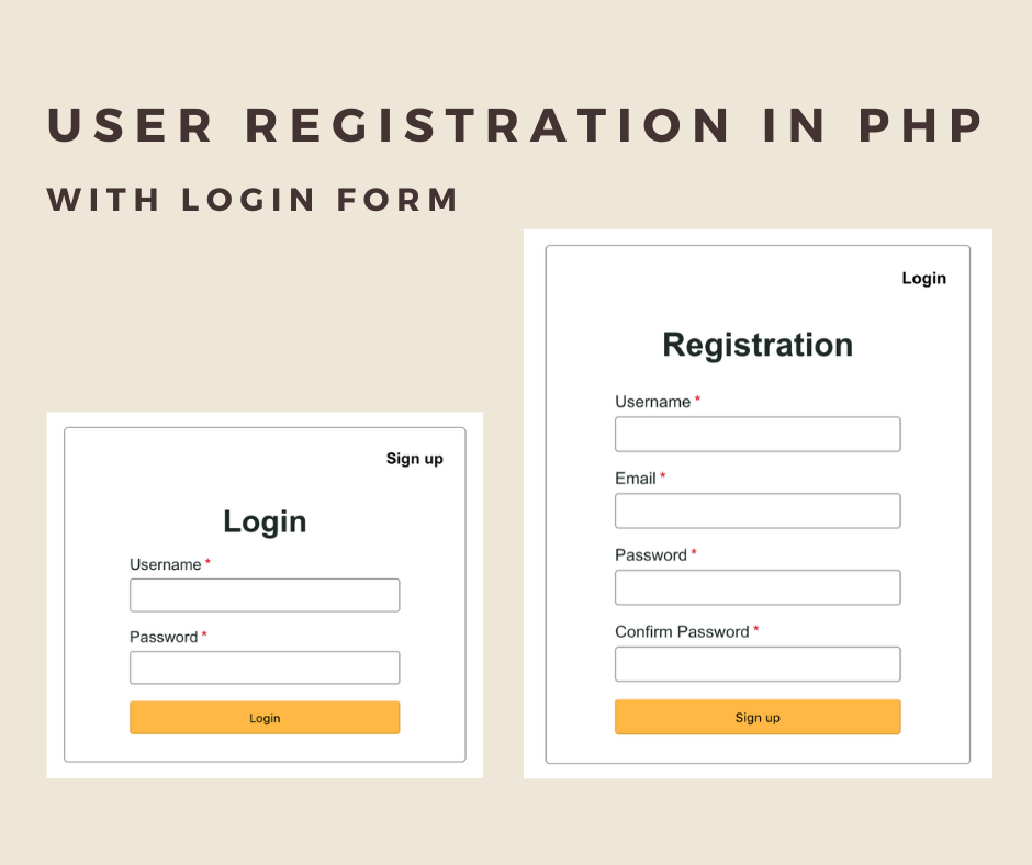 Complete Registration and Login System using PHP ude505