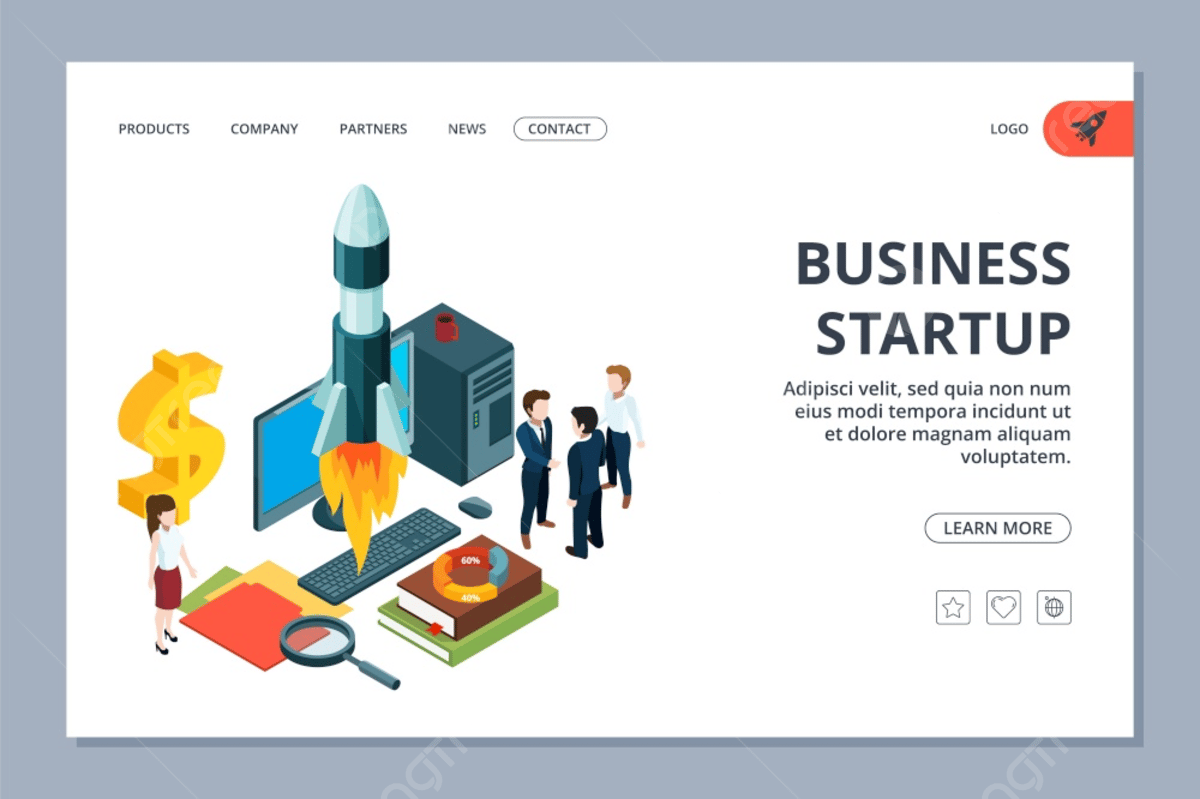 Startup Landing Page with Marketing Strategies ude669