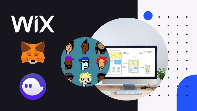 Wix NFT Website with Crypto Wallet Functionality ude741