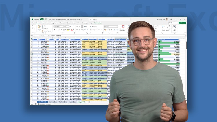 Excel: Analyze Data with Tables and Conditional Formatting ude840