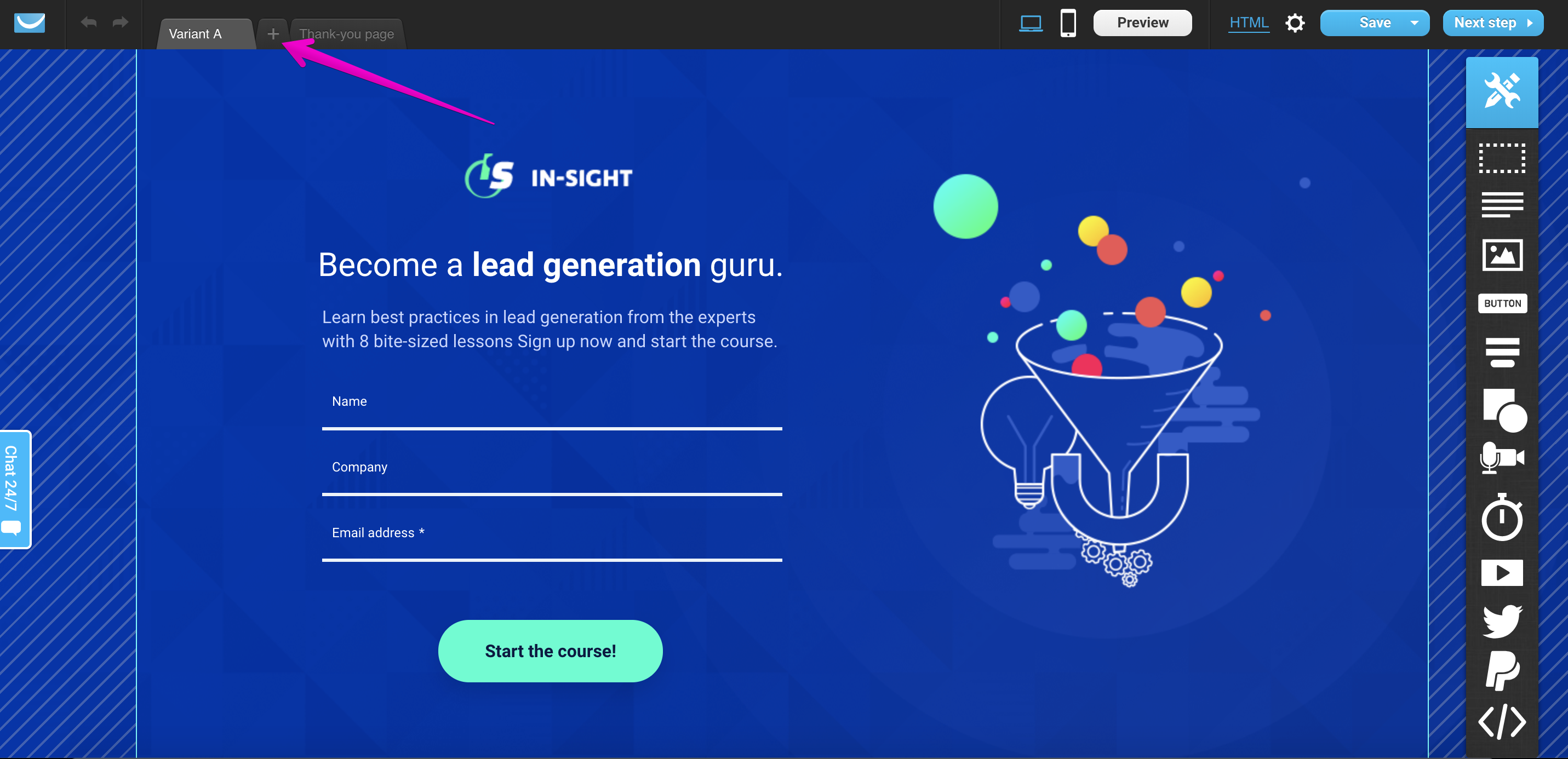 GetResponse Landing Page & Conversion Optimization ude998111