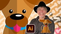 Flat-Art Puppy Character Design in Adobe Illustrator ude_2025912807