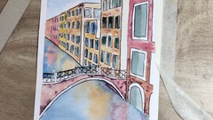 Learn To Paint Venice Using Watercolours ude_2025913776