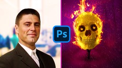 How to Easily Create a Burning Skull Photoshop Composite ude_2025914066